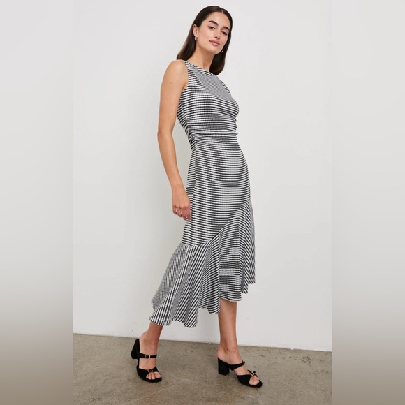 New Rails Daija Dress Black Gingham - Picture 3 of 13